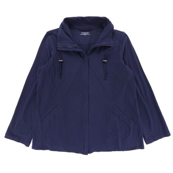 EILEEN FISHER Organic Cotton Jersey Knit Utility Jacket Athleisure Quiet Luxury - Picture 5 of 7